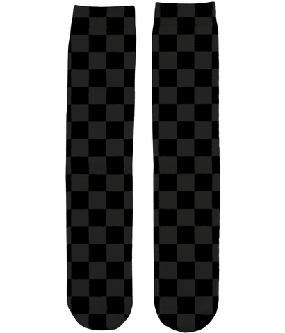 Black Check Socks