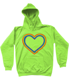 Rainbow Heart Kids Hoodie