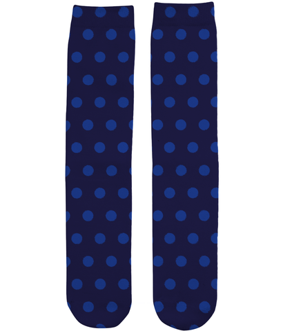 Blue Polka dot Socks