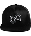 89 Black N White Rapper Cap