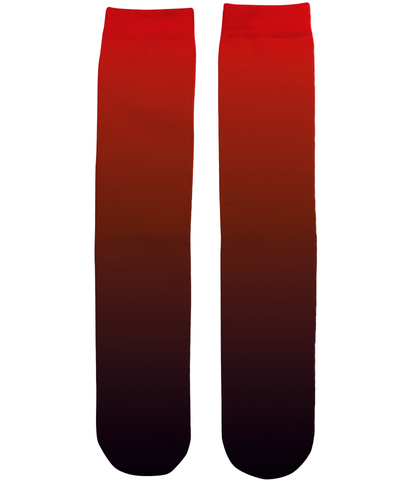 Red Black Ombre Socks