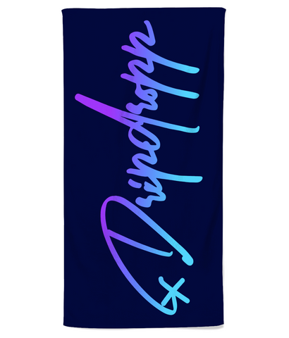 Dripdropp logo Two Ombre Beach Towel