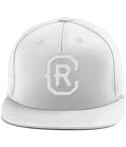 RC White Logo Rapper Cap