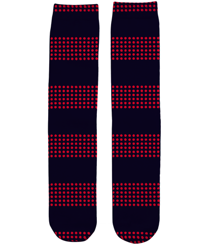 Red Navy Galvanise Socks