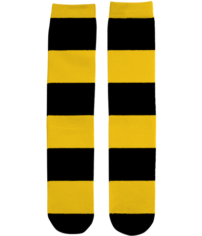 Yellow Black Stripe Socks