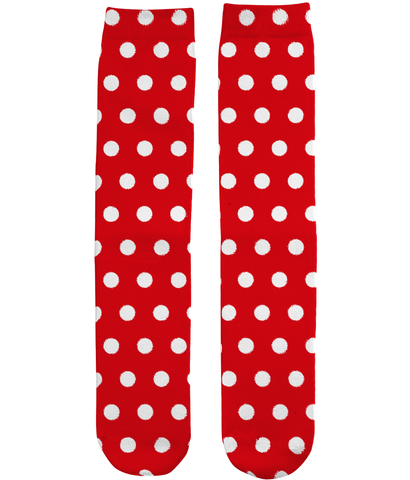 Red White Polka Dot Socks