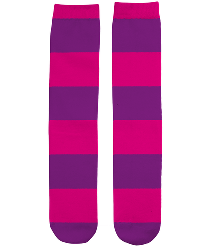 Pink Purple Stripe Socks